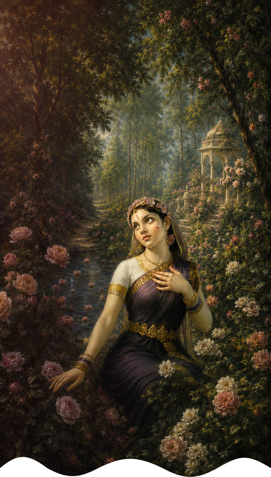 Radha Ashtami Festival Background